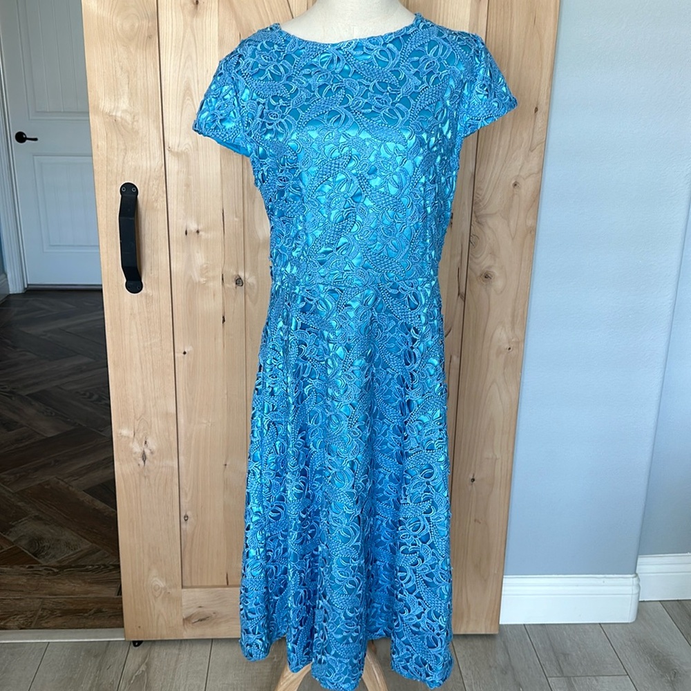 NWOT Bettie Page Pinup 1950s Retro Dress Cap Sleeve XL